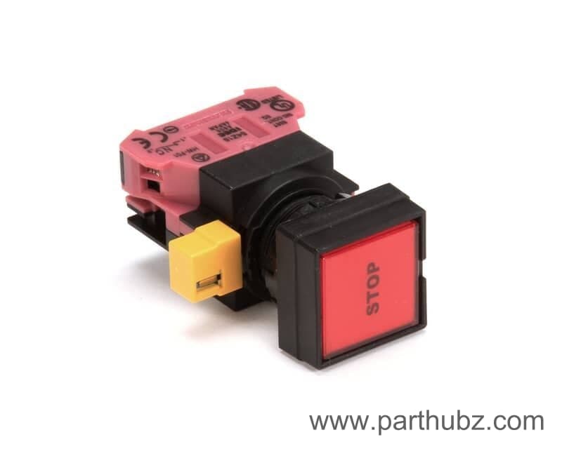 Avtec EL SWT0305 Switch, Pushbutton, Red, Stop