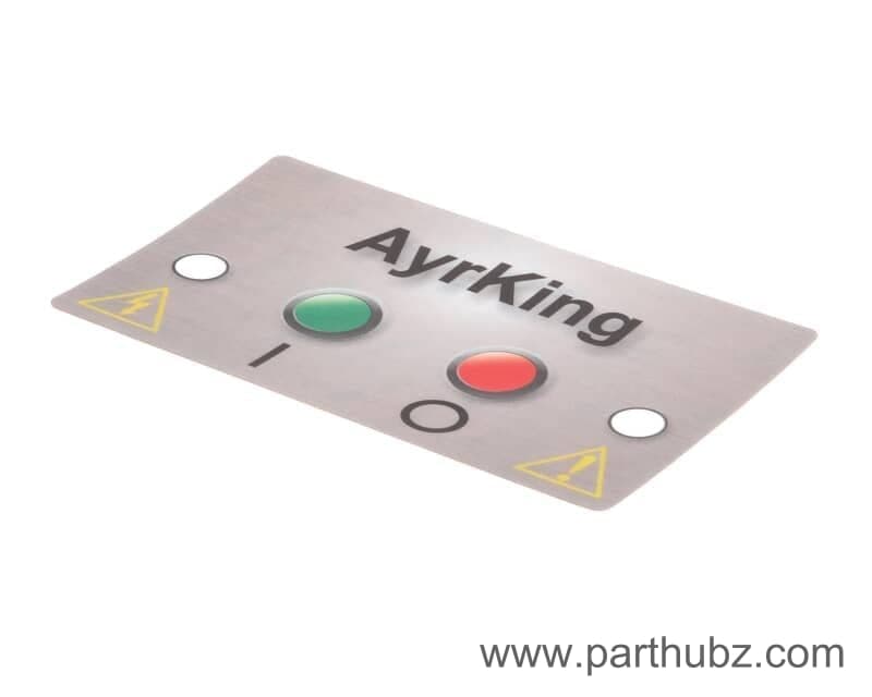 AyrKing B531 Mylar Overlay, Control Board