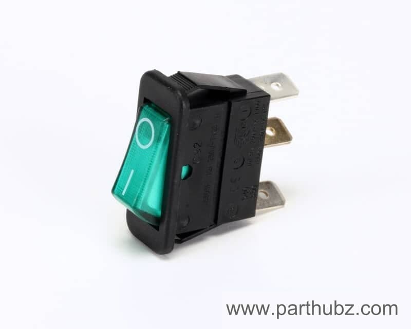 Garland 2146800 Switch, Rocker, SPDT, Lighted Green
