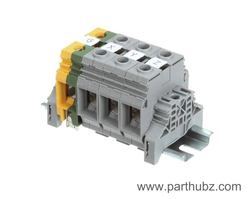 Garland 2694801 Terminal Block, 4 Section, 3 Pole with Ground