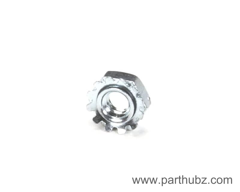 Garland F312 Lock Nut with External Tooth Washer, Hex, 10-24