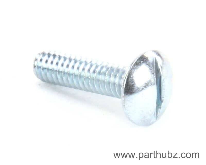 Globe 810300 Screw, Slotted Truss Head, 1/4-20 x 1", Zinc Plated