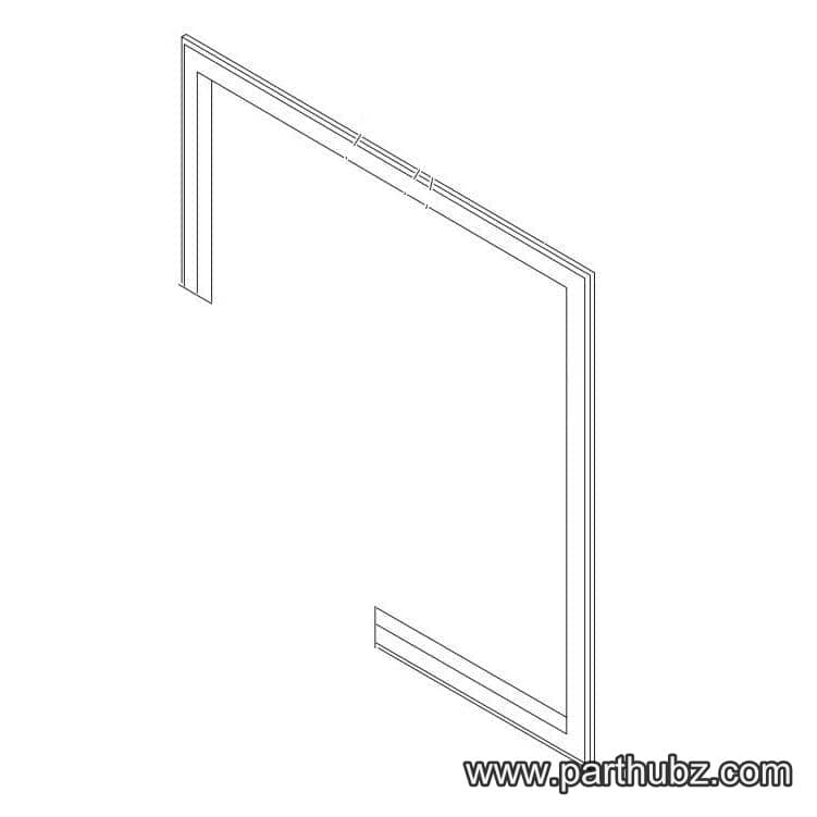 Hobart 00-630153-00043 GASKET,MAG 29 13/16X29 3/4,HQC