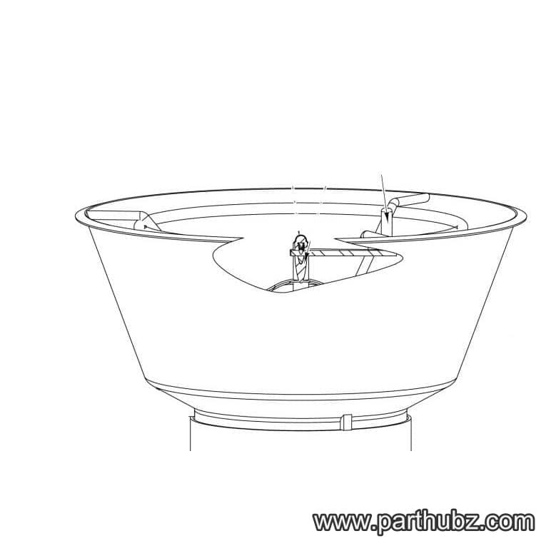Hobart 00-914953 CRANK,HOPPER