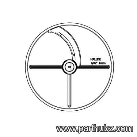 Hobart 00-915760 PLATE, 1/32 (1MM) SLICER