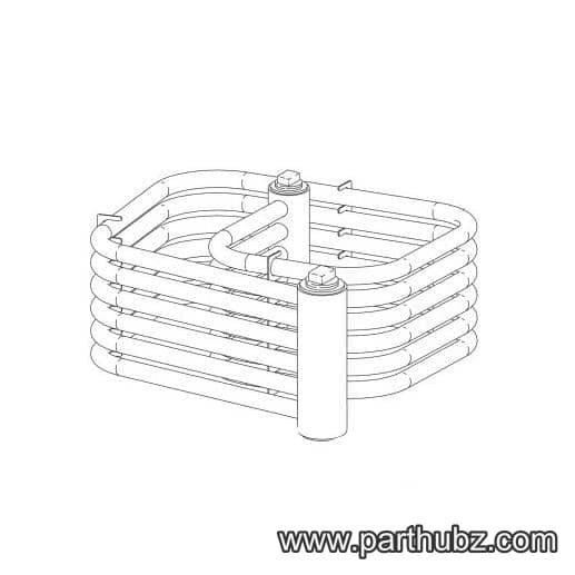 Hobart 00-919419 FT900D DUAL RINSE STEAM COIL (