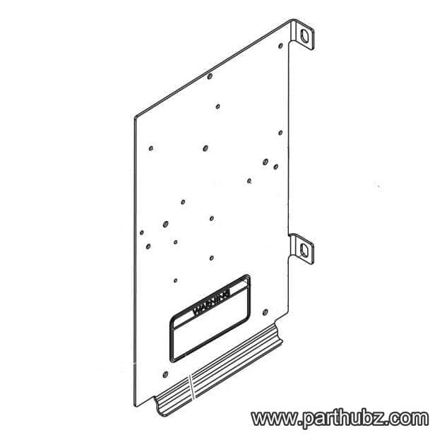 Hobart 00-937325-00002 BRACKET, LABEL ASSY HL600CE