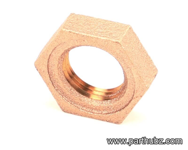 Hobart FP-030-16 Lock Nut, Hex, 1/2" NPT, Brass