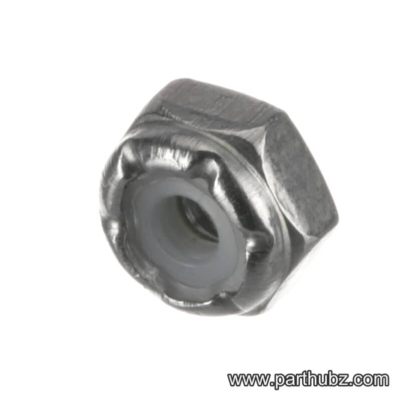 Hobart NS-031-50 Lock Nut with Nylon Insert, Hex, 6-32, Stainless Steel