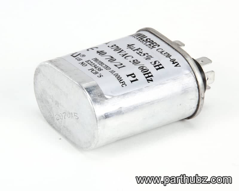 Traulsen 337-60006-00 Run Capacitor, 4.0 MFD, 370VAC, 50/60Hz